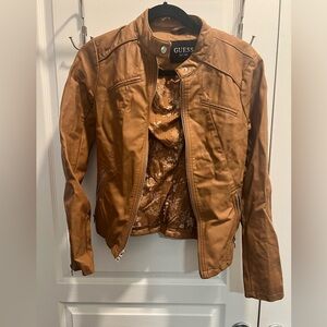 Brand new never worn guess leather jacket